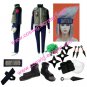 Naruto Kakashi Sensei Halloween Cosplay Costume with wig set