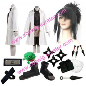 Naruto Mitarashi Anko Cosplay Costume(woman) with wig set