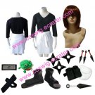 Naruto Rin Cosplay Costume with wig set