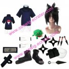 Naruto Sasuka Uchiha Halloween Cosplay Costume  with wig set