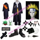 Naruto Shippu! Konoha Gakuen Den Halloween Cosplay Costume with wig set