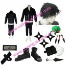 Naruto Shippuden Kiba Inuzuka Halloween Cosplay Costume with wig set