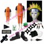 Naruto Shippuden Uzumaki Naruto Adult Halloween Cosplay Costume with wig set