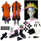 Naruto Uzumaki 6th Hokage Halloween Cosplay Costume with wig set