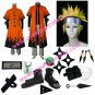 Naruto Uzumaki 6th Hokage Halloween Cosplay Costume with wig set