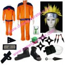 Naruto Uzumaki Hokage Halloween Cosplay Costume with wig set