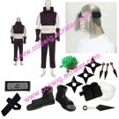 Naruto Yakushi Kabuto Cosplay Costume  with wig set
