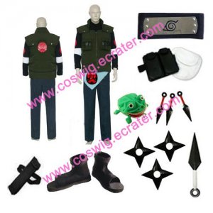 Naruto Asuma Sarutobi Halloween Cosplay Costume set