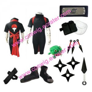 Naruto Uchiha Sasuke Halloween Cosplay Costume 2  set