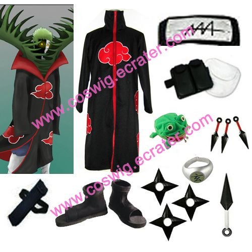 Akatsuki zetsu cosplay cloak set from Naruto shippuuden