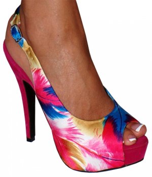 Tie Die High Heel