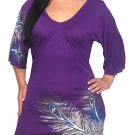 Purple Plus Size Dress