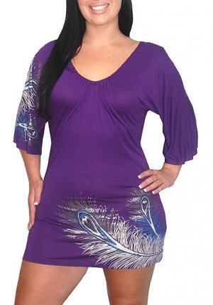Purple Plus Size Dress