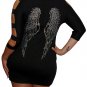 Black Wings Plus Size Dress