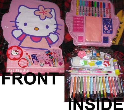 Brand New Hello Kitty Art Studio Markers Crayons Stamps Paint Stickers Stencils More Brand New Hello Kitty Art Studio Markers Crayons Stamps Paint Stickers Stencils More
