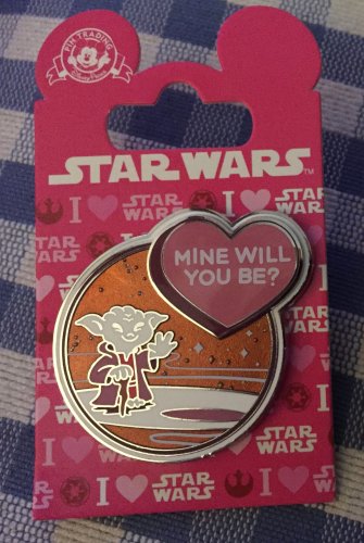 SOLD OUT LE Disneyland Valentine's Day STAR WARS Yoda Mine Will You Be? Pin