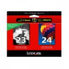 NEW Genuine Lexmark 23/24 Black/Color Ink Cartridge