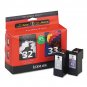 New Genuine Lexmark 32/33 Black + Color Ink Cartridges