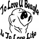 To Love A Beagle Decal Custom Decal Sticker