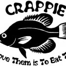 Crappie Fishing Decal Custom Decal Sticker