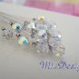 24 Swarovski 6mm Round Crystal Stem for Wedding Bouquet Flower or Cake Topper Decoration