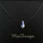Swarovski Crystal Wedding Bridal or Bridesmaid Floating Illusion Teardrop Necklace