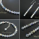 Swarovski Crystal Bracelet and Earrings Set for Wedding Bridal or Gift to Bridesmaid