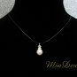 Swarovski Crystal and Pearl Simple Floating Illusion Wedding Bridal / Bridesmaid Necklace Choker