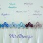 48 Swarovski 6mm Crystal / Pearl Stem Wedding Flower Bouquet Decoration (choose colors u want)