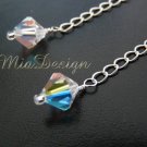Swarovski Crystal Wedding Bridal Earrings for Bride or Gift to Bridesmaid - Sterling Silver Findings
