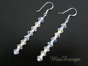 Swarovski Crystal Wedding Bridal / Bridesmaid Earrings / Birthday Gift - 12 Birthstone to choose