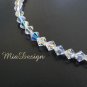 Swarovski Crystal Sterling Silver Bracelet - Bride / Bridesmaid / Birthday w/Birthstones