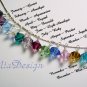 Swarovski Crystal Sterling Silver Bracelet - Bride / Bridesmaid / Birthday w/Birthstones