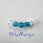 Swarovski Crystal Floating Birthstone Sterling Silver Necklace for Birthday / Bridesmaid