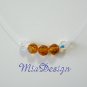 Swarovski Crystal Floating Birthstone Sterling Silver Necklace for Birthday / Bridesmaid
