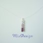Swarovski Purple Crystal Floating Illusion Wedding Bridal / Bridesmaid Necklace Choker