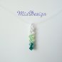 Swarovski Green Crystal Floating Illusion Wedding Bridal / Bridesmaid Necklace Choker