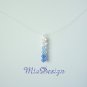 Swarovski Blue Crystal Floating Illusion Wedding Bridal / Bridesmaid Necklace Choker