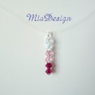 Swarovski Red Crystal Floating Illusion Wedding Bridal / Bridesmaid Necklace Choker