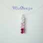 Swarovski Red Crystal Floating Illusion Wedding Bridal / Bridesmaid Necklace Choker