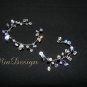Swarovski Clear AB Crystal Hair Vine Tiara for Wedding Bridal / Bridesmaid