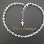 Swarovski Crystal Sterling Silver Anklet - Bride / Bridesmaid / Birthday / Wedding