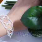 Swarovski Crystal and Pearl 925 Sterling Silver Bracelet for Bride / Bridesmaid