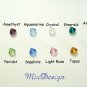 5 Swarovski Crystal Wine Glass Charms Personalized Custom Name Party Gift Wedding Favors Hen Night