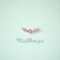 Swarovski Crystal Floating Illusion Bridal Necklace Choker for Wedding Bride Bridesmaid - Pink