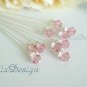 Swarovski Light Rose Crystal Stem for Wedding Bouquet Flower / Cake Topper Decoration