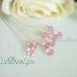 Swarovski Light Rose Crystal Stem for Wedding Bouquet Flower / Cake Topper Decoration