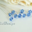 Swarovski 6mm Crystal Stem Wedding Bouquet Flower Pick Cake Topper Centrepiece Decoration Blue