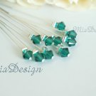 Swarovski 6mm Crystal Stem Wedding Bouquet Flower Pick Cake Topper Centrepiece Decoration Green
