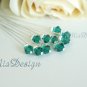 Swarovski 6mm Crystal Stem Wedding Bouquet Flower Pick Cake Topper Centrepiece Decoration Green